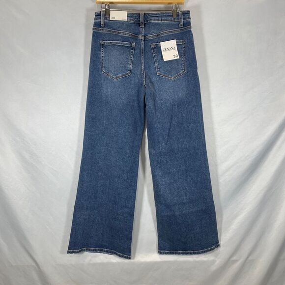 Zenana Women's Wide Leg Jeans Medium wash - Picture 2 of 3